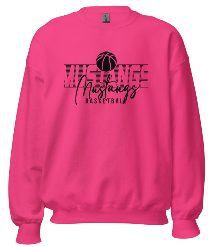 Mustang basketball sweatshirt