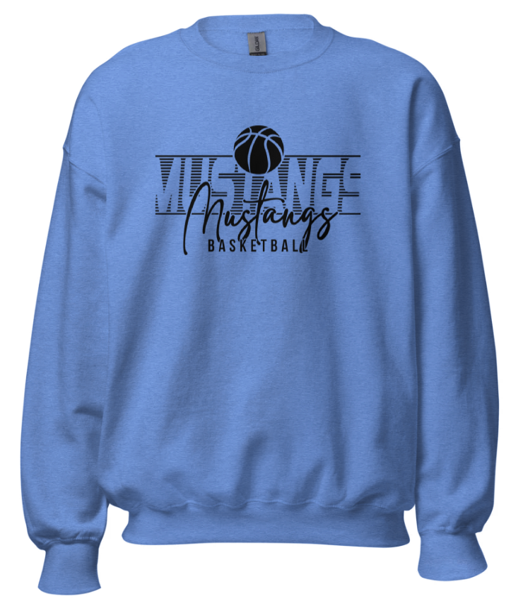 Mustang basketball sweatshirt
